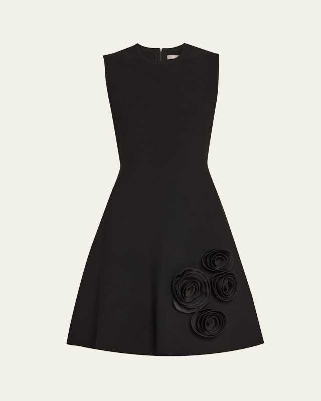 Penelope Rose Applique Knit Sleeveless Dress